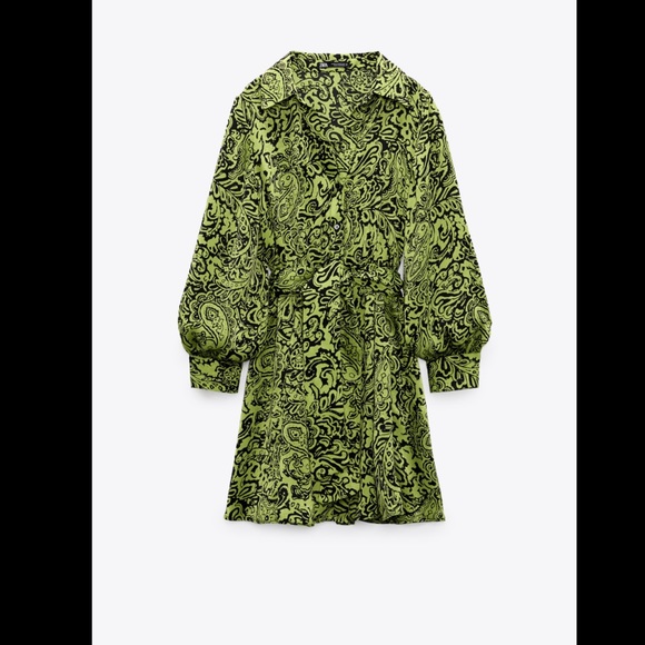 Zara printed mini dress - Picture 2 of 8